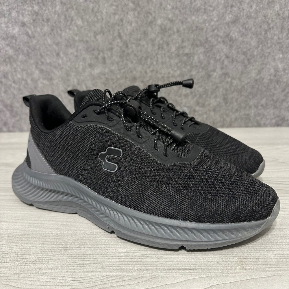 Charly 1086205 Mens Running‎ Shoes Black Gray Textile Low Top Sneakers Size 11.5